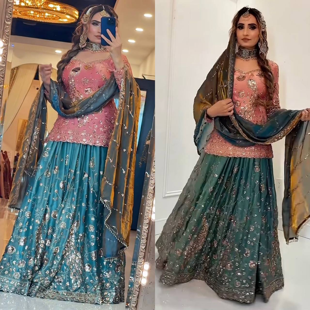 Royal Empress Peacock-Embroidered Couture